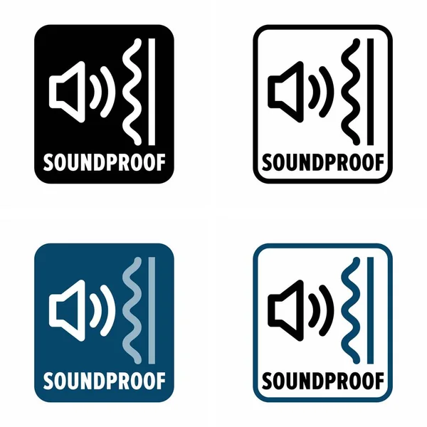 隔音属性矢量信息符号 — 图库矢量图片