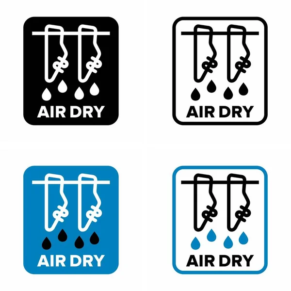 Air Dry Векторный Информационный Знак — стоковый вектор