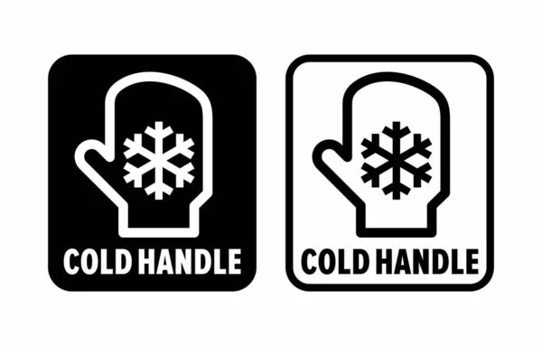 Znak Informacemi Vektoru Cold Handle — Stockový vektor