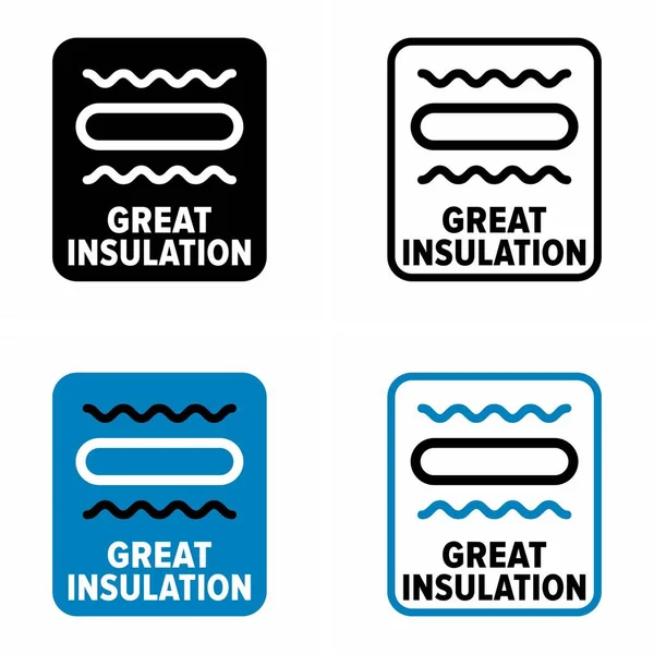 Great Insulation Vector Information Sign — 图库矢量图片