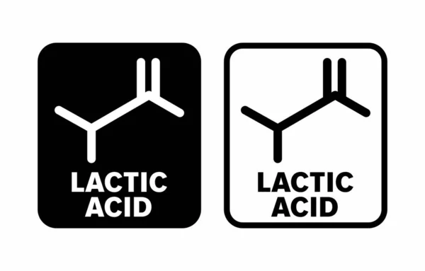 Векторный Информационный Знак Молочной Кислоты — стоковый вектор