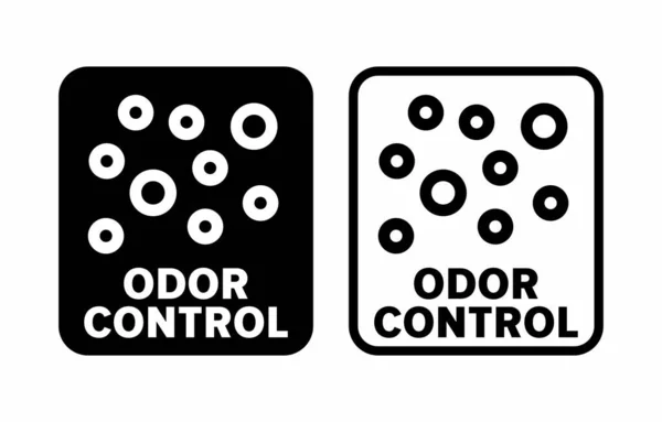 Odor Control Vector Information Sign — Wektor stockowy