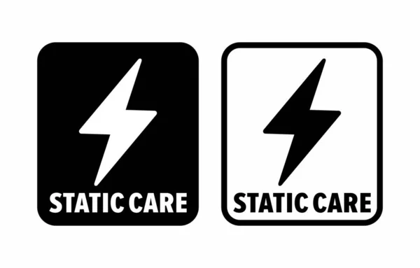 Static Care Vector Information Sign — Vector de stock