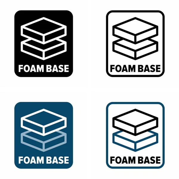 Foam Base Vector Information Sign — Vetor de Stock