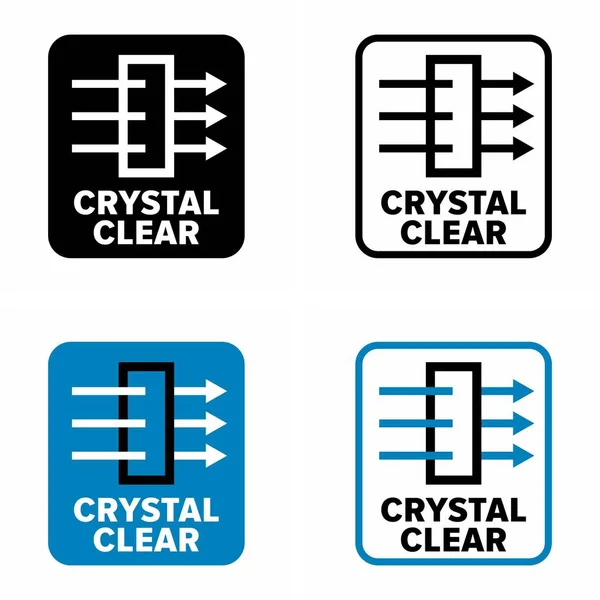 Crystal Clear Vector Information Sign — Vetor de Stock