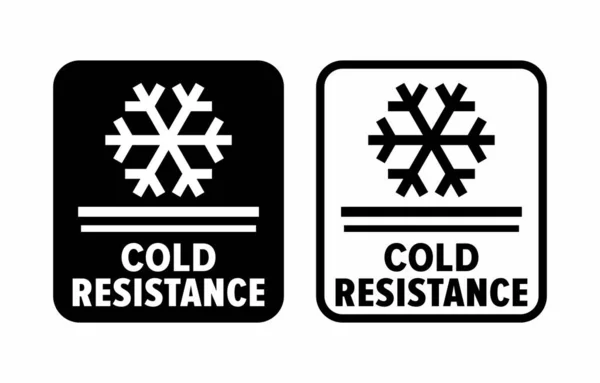 Cold Resistance Vector Information Sign — 图库矢量图片