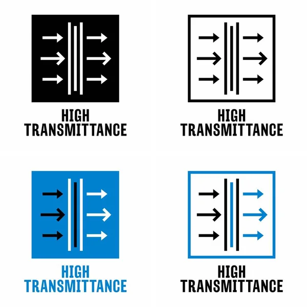 High Transmittance Vector Information Sign — Vetor de Stock