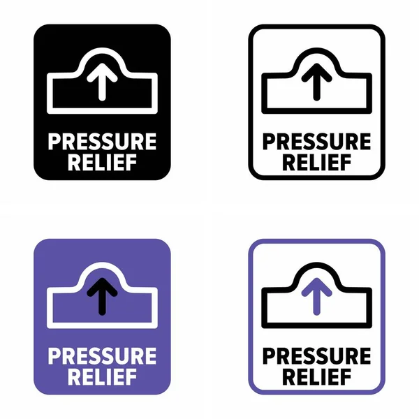 Pressure Relief Vector Information Sign — Archivo Imágenes Vectoriales