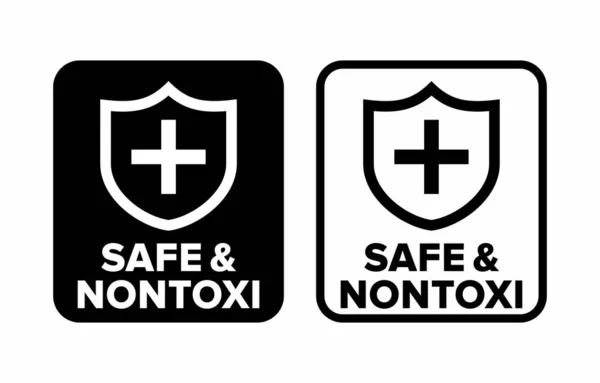 Safe Nontoxi Vector Information Sign —  Vetores de Stock