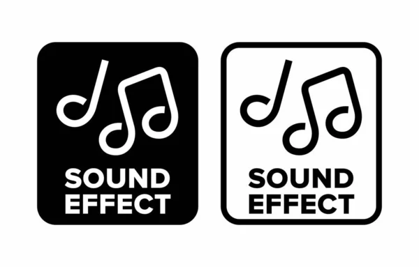 Sound Effect Vector Information Sign — Stock vektor