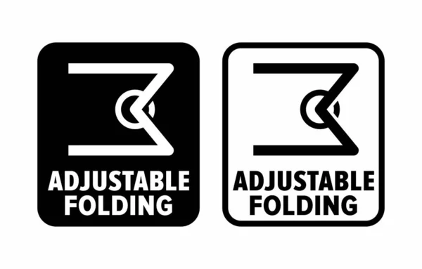 Adjustable Folding Vector Information Sign — 图库矢量图片