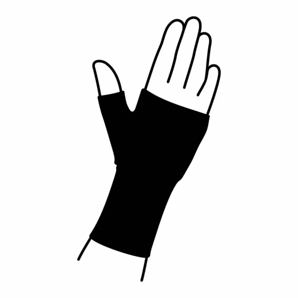 Kompressiv Handske Sporthandtag — Stock vektor