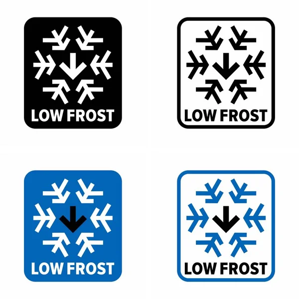 Low Frost Signo Información Vectorial — Vector de stock