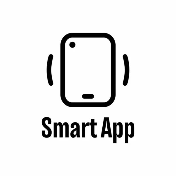 Smart App Sinal Informação Vetorial — Vetor de Stock