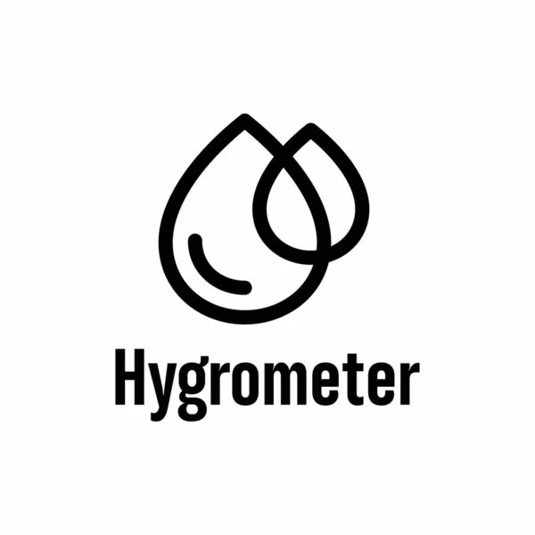 Hygrometer Feature Vector Information Sign — Vetor de Stock