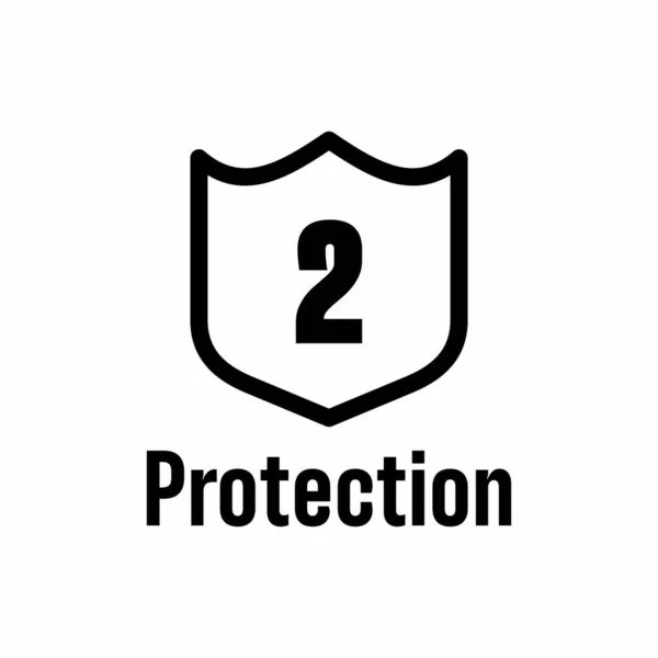 Two Protection Vector Information Sign — vektorikuva