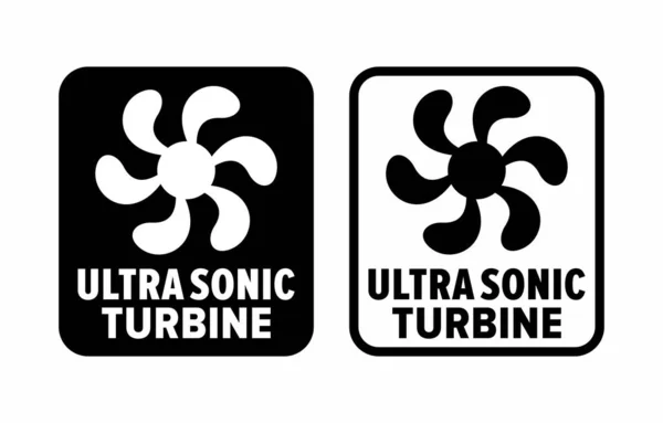 Panneau Information Vectoriel Ultra Sonic Turbine — Image vectorielle