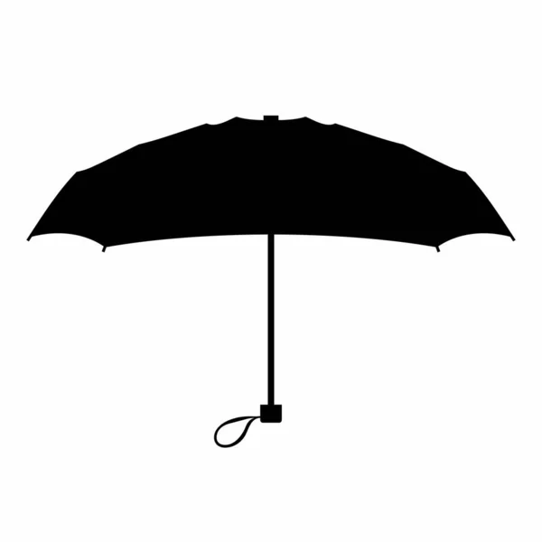 Öppnat Paraply Fällbart Kapell Parasoll — Stock vektor
