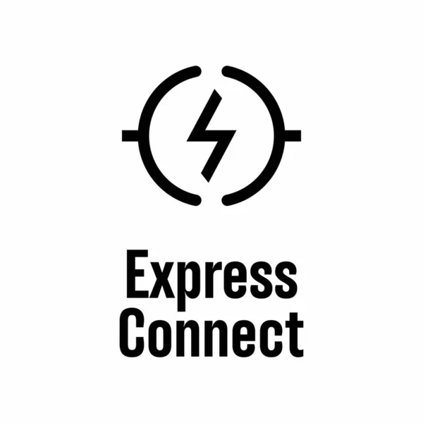 Het Vectorinformatiebord Van Express Connect — Stockvector