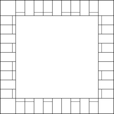 International white game board to design your own property game to earn and lose money and become a millionaire or lose it all
