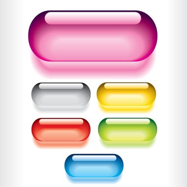 Vector parlak düğmeler.