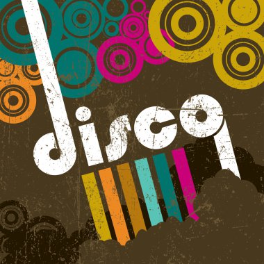 Abstract disco background clipart