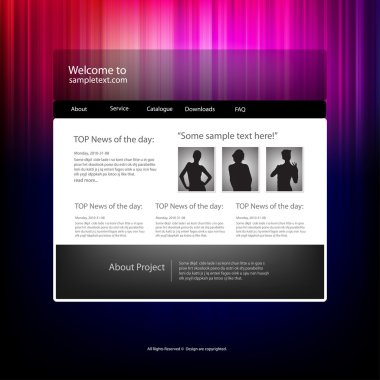 Web sitesi tasarım şablonu