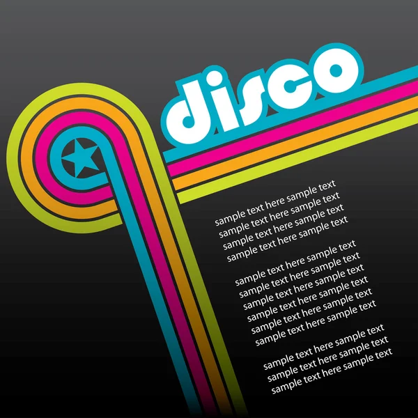 Résumé fond disco — Image vectorielle