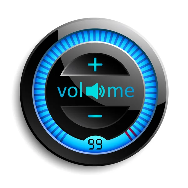 Volume control panel. Vector. — Stock Vector