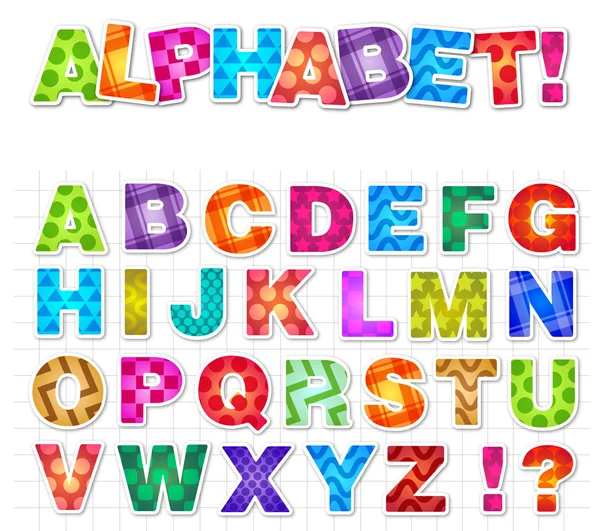 Das Alphabet - Vektor lizenzfreie Stockvektoren