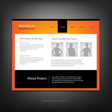 Web sitesi tasarım şablonu