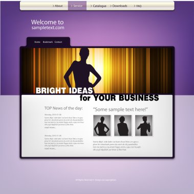 Web sitesi tasarım şablonu