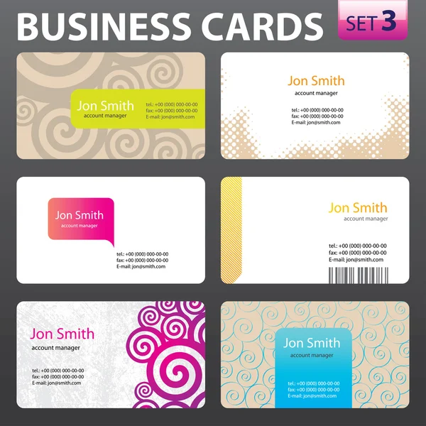 Business card design. — Stock Vector