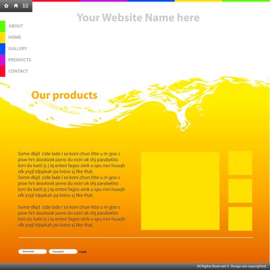 Web sitesi tasarım şablonu
