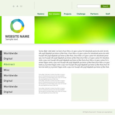 Web sitesi tasarım şablonu