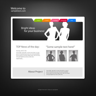 Web sitesi tasarım şablonu
