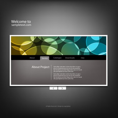 Web sitesi tasarım şablonu