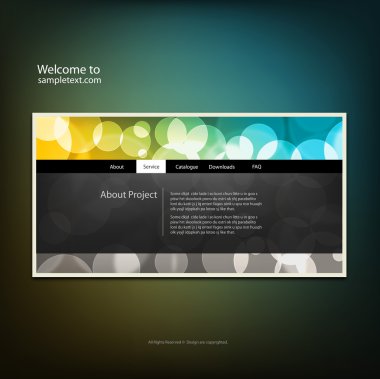 Web sitesi tasarım şablonu