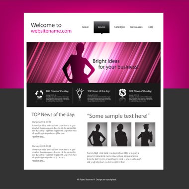 Web sitesi tasarım şablonu