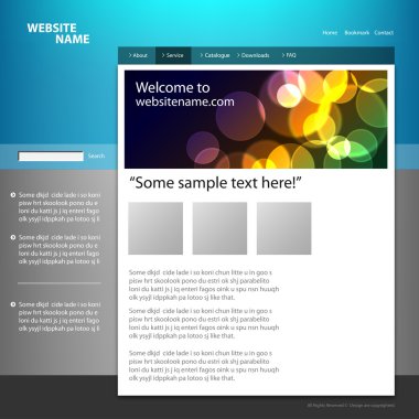 Web sitesi tasarım şablonu