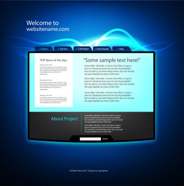 Web sitesi tasarım şablonu
