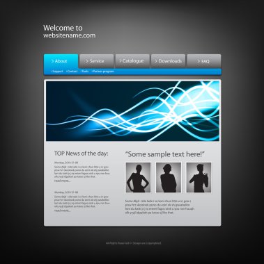 Web sitesi tasarım şablonu