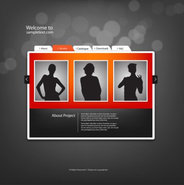 Web sitesi tasarım şablonu