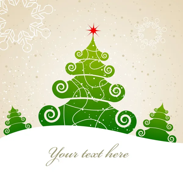 Χριστουγεννιάτικο δέντρο. Διάνυσμα. — Διανυσματικό Αρχείο