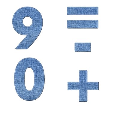 dikiş tasarım öğeleri denim doku ile sayı
