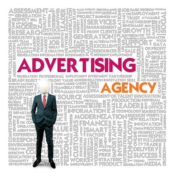 Business word cloud for business and finance concept, advertising agency