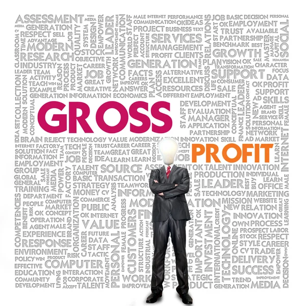 Business word cloud for business and finance concept, Gross Profit — Stock Photo, Image