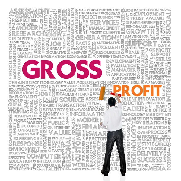 Business word cloud for business and finance concept, Gross Profit — Stock Photo, Image