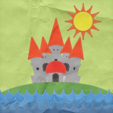 yeşil alan masal kalesi