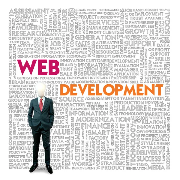 kelime bulutu için iş ve ekonomi kavramı, web geliştirme